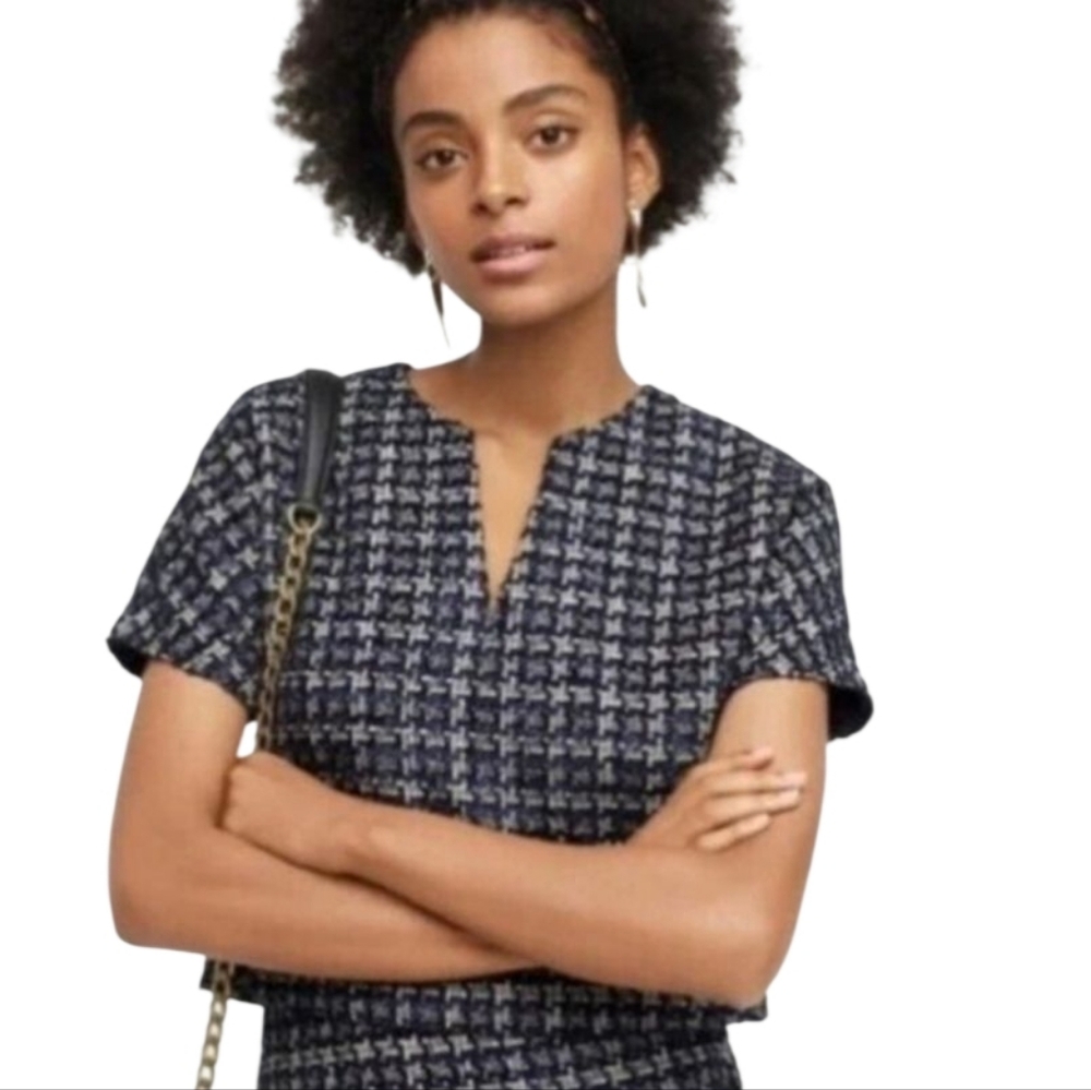 Women's J. Crew Tweed Top Sz 12